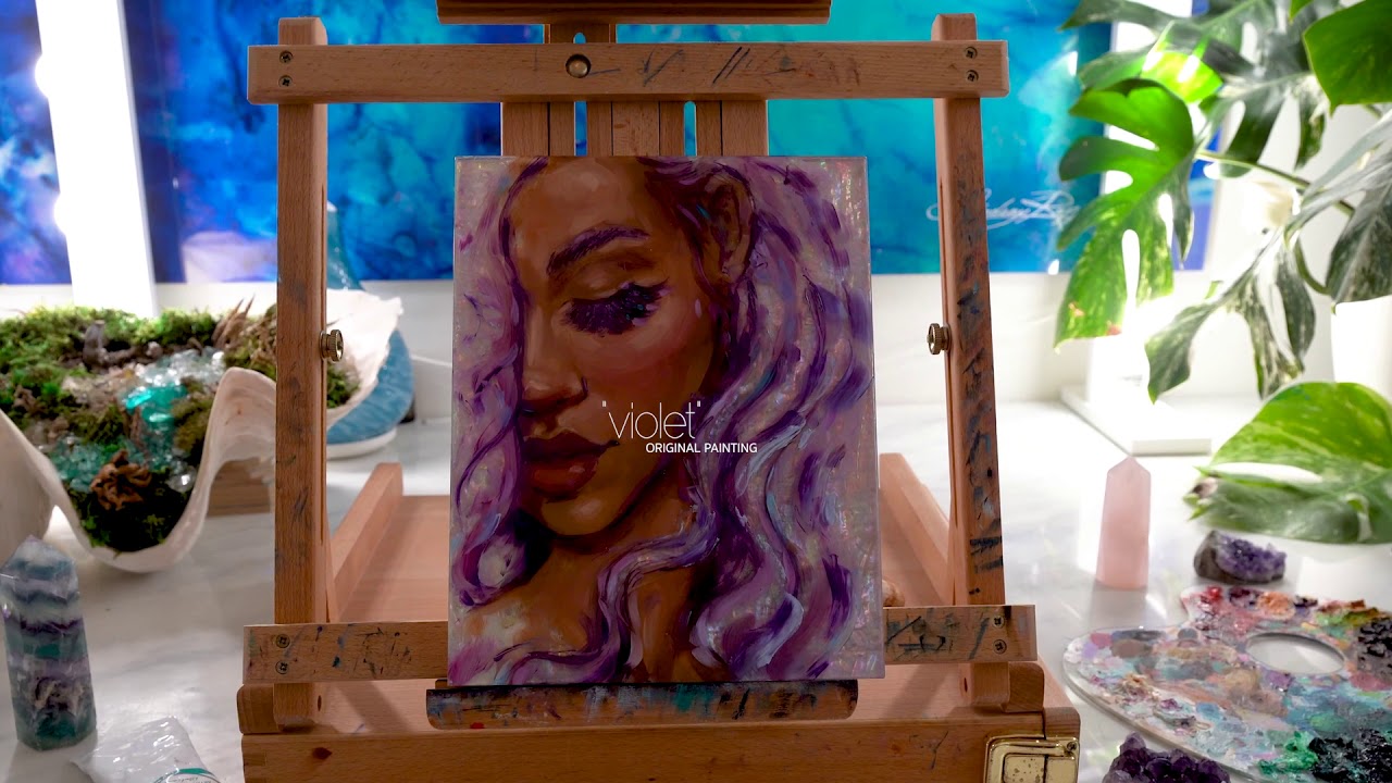 "Violet" Original Painting by Lindsay Rapp