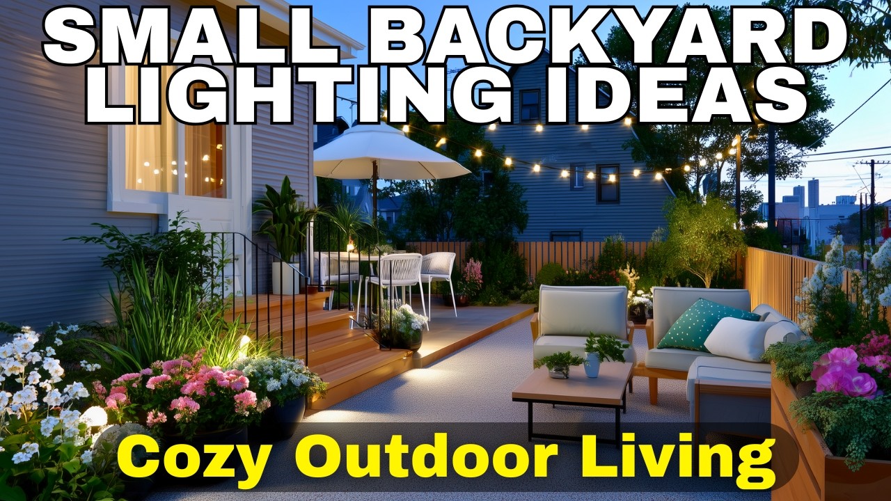Small Backyard Lighting Ideas for Cozy Outdoor Living