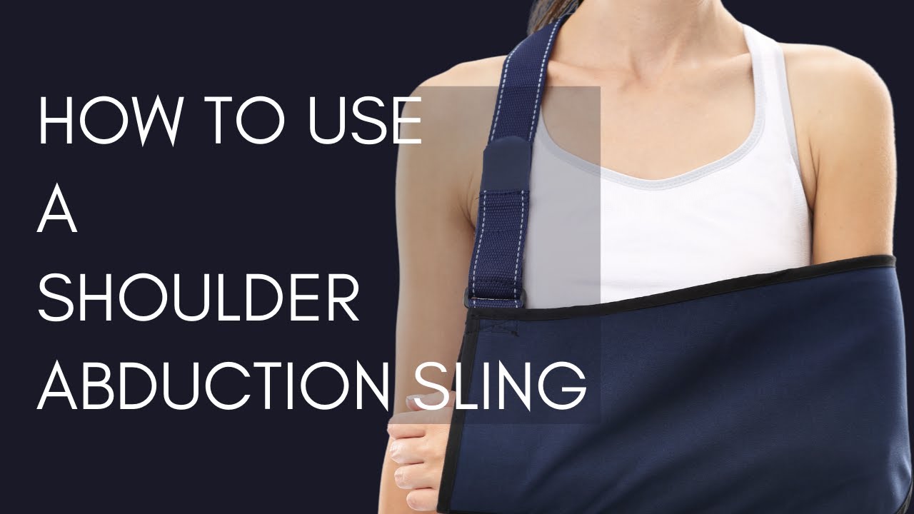 Sling Position How to Put On a Shoulder Sling After Surgery - YouTube