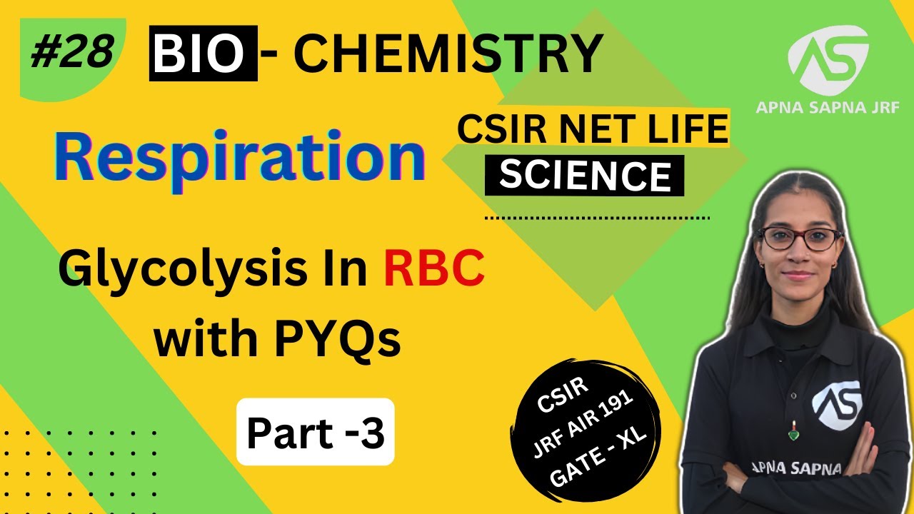 Respiration || Biochemistry | CSIR-NET Lifescience | #apnasapnajrf