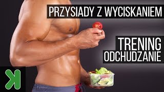 Trening odchudzający: Przysiady z wyciskaniem do góry
