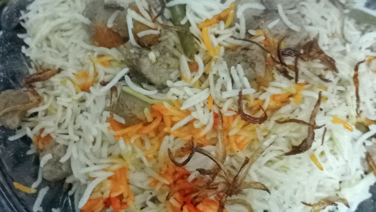 Soya bean 🫘🫘 ki yakhni biryani #yummy😋😋