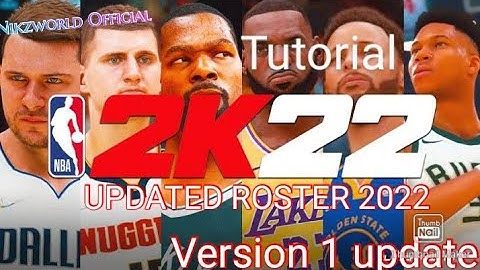 This Is the tutorial of how to use nba 2k22 updated roster V.1 for nba2k20 android v98 step by step.