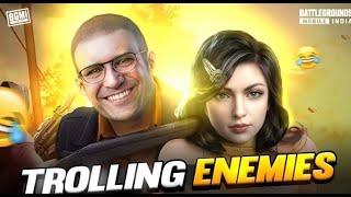 BGMI 1v4 Clutch + Funny Troll 😂 | Noob Squad Roast Hindi