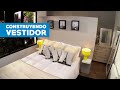 ¿Cómo construir un vestidor detrás de la cama?