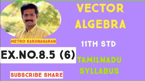 11th Std Maths Ex.8.5(6) A vector makes equal angle with positive direction of the coordinate axes.
