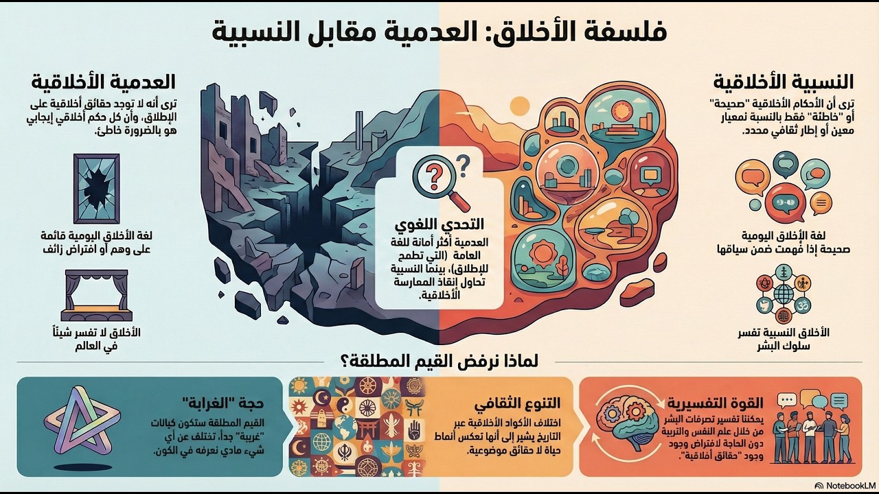 العدمية مقابل النسبية - قضية الحقائق الأخلاقية المفقودة