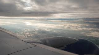 B737 approaching Antalya between cloud layers; over, through and below the clouds
