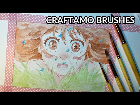 Chihiro ScreenCap with Craftamo Watercolor Brushes! + DISCOUNT CODE COUPON