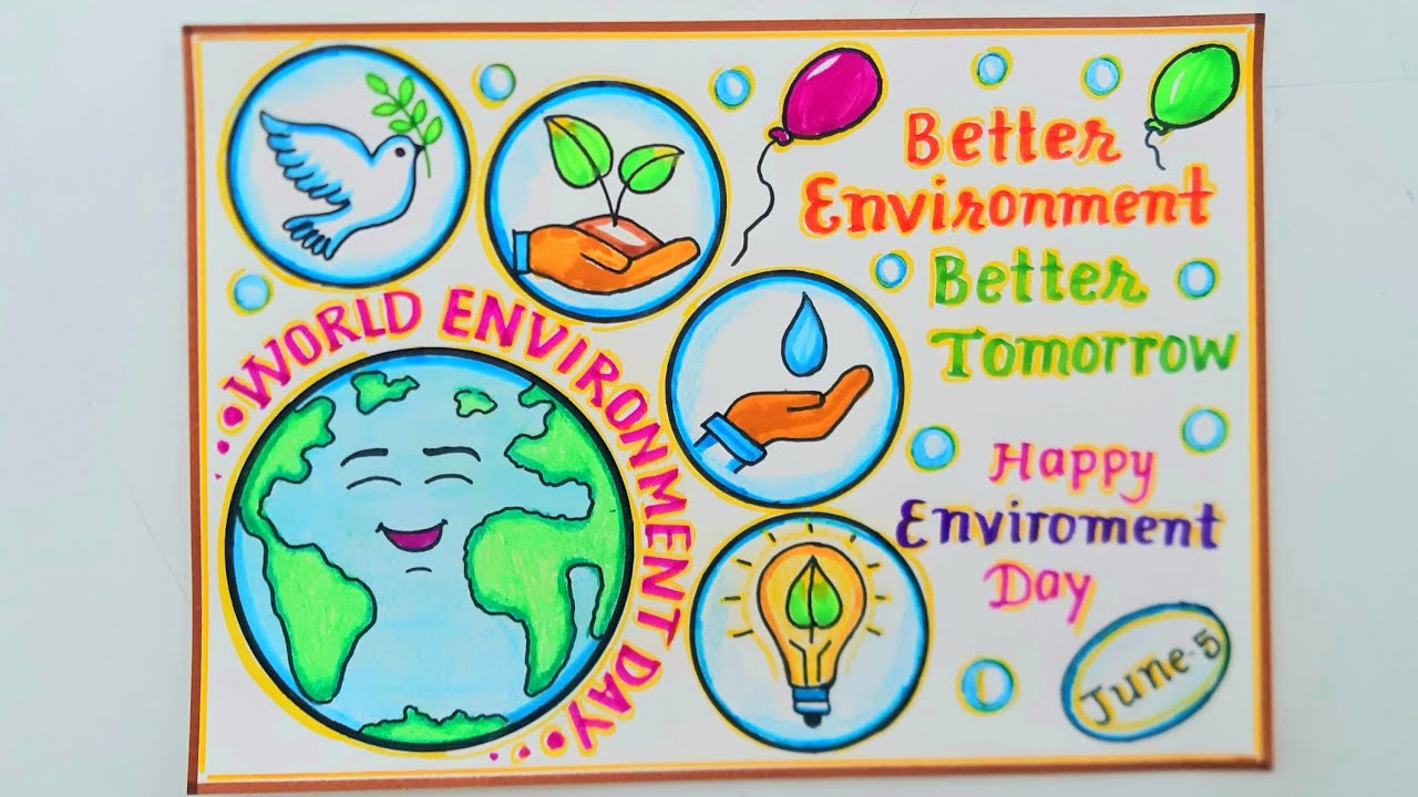 World Environment Day Drawing Easy//World Environment Day Poster
