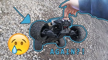 Associated Rival MT10, second run, second breakage! NOT Arrma tough, RPM please make some arms!!