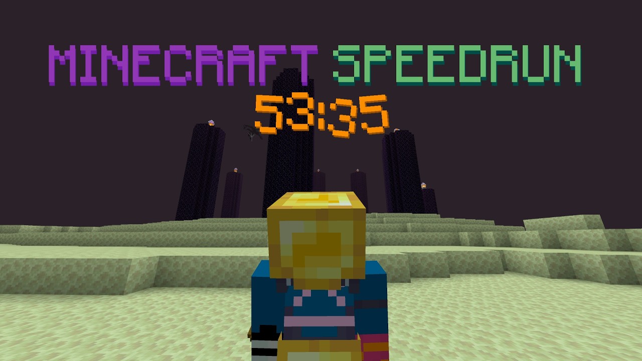 Minecraft Speedrun 53:35 [PB] (Random Seed) (No commentary) - YouTube