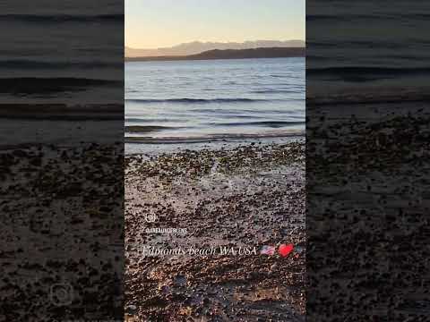 Edmonds Beach Washington 🇺🇸 #edmonds #beach #usa  #travel #washington #explore  #picoftheday #vlog