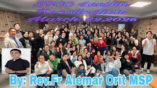Lenten Recollection 22.3.26