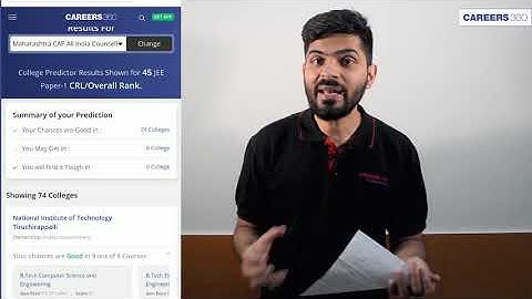JEE Main College Predictor 2021 - Predict Colleges based on your JEE Main Rank