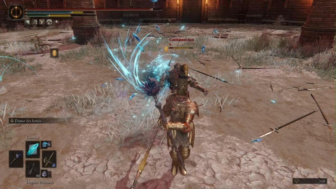 Pure mage gameplay with a Halberd