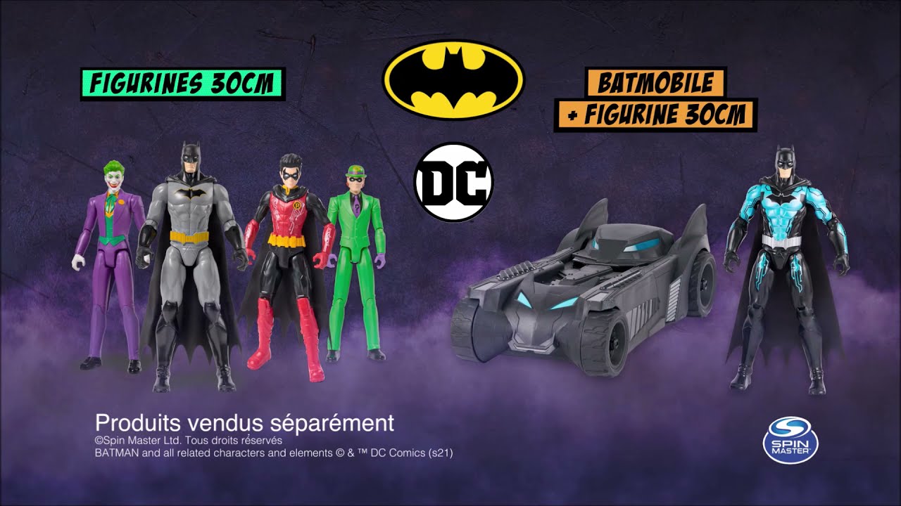 Batmobile et Figurines Bat-Tech Batman 