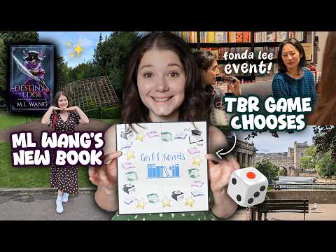 my TBR GAME controls what I read 🎲 tackling my owned tbr reading vlog ✨