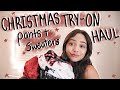 CHRISTMAS PANTS AND SWEATER TRY ON HAUL 2020