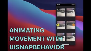 Using UIDynamicAnimator and UISnapBehavior - Collage Part 4