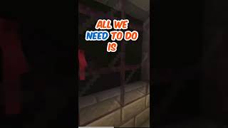 ONE WAY GLASS | Using tinted glass blocks in Minecraft | #shorts #minecraft #gaming #minecraftshorts