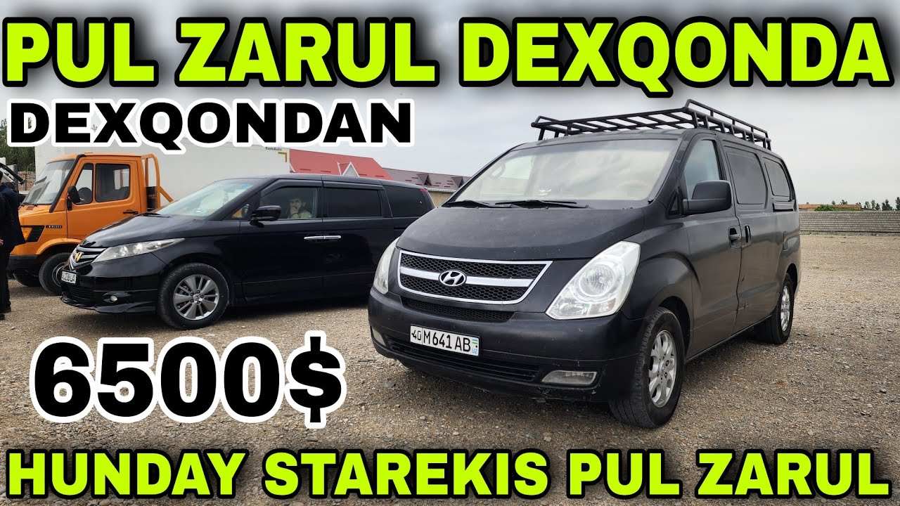 17 APREL QOQON BOZORIDA KAPEK BOLDI HUNDAY STAREKIS NARXLARI 6500$ GA HONDA ELIZON KIA KARNIVAL VITO