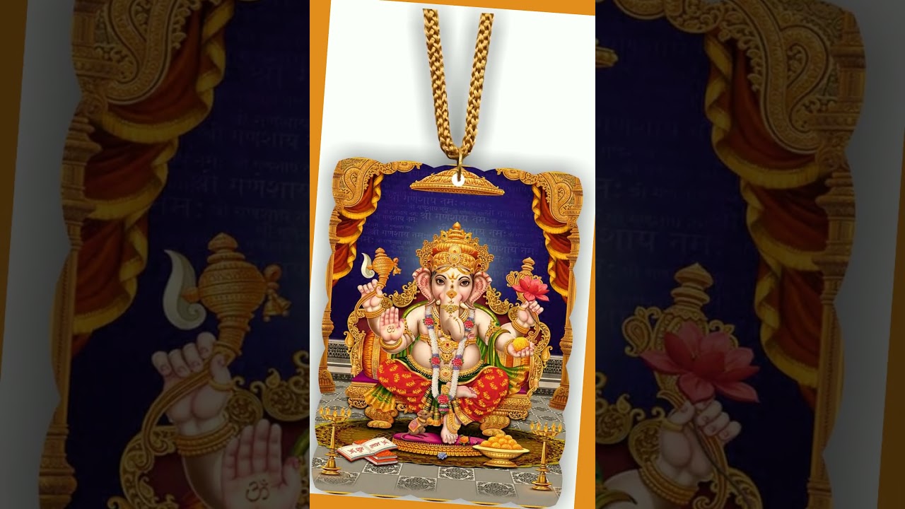 ARTEND Ganesh Ji Car Hanging Ornament | Jai Ganesha Deva Rearview Decor...