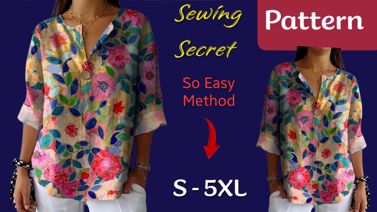 ⚘️ New Trends ⚘️Stylish Trendy Blouse This Year's ✂️ Pattern for a Beautiful Blouse 💃Cut and Sew