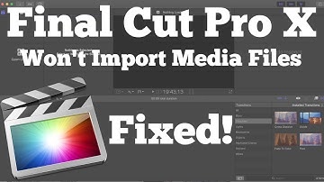 How To Fix Final Cut Pro X Import Problem | FCPX Won