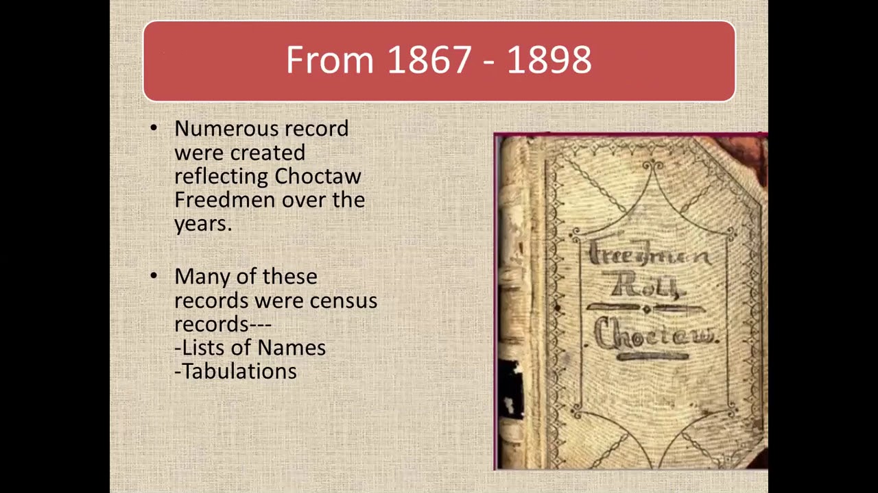 Choctaw Freedmen From Freedom to Dawes