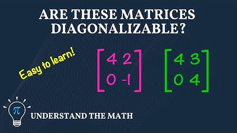 How to Determine if a Matrix is Diagonalizable