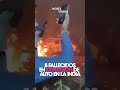 8 fallecidos en explosión de auto en la India.
