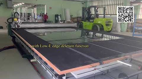4228 Automatic Glass Cutting Line with Low-E deletion at our Europe customer factory