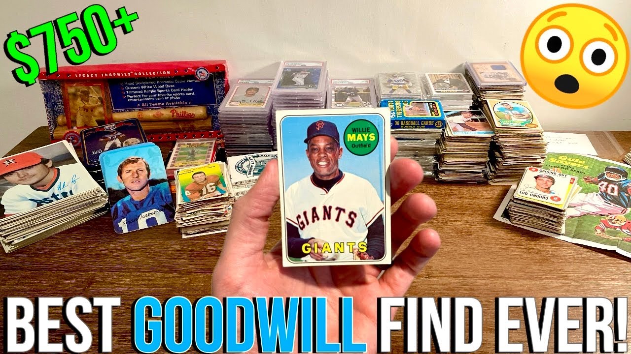 В GOODWILL НАЙДЕНА ОГРОМНАЯ ПАЧКА ВИНТАЖНЫХ СПОРТИВНЫХ КАРТОЧЕК И КАРТОЧЕК С ОЦЕНКАМИ!