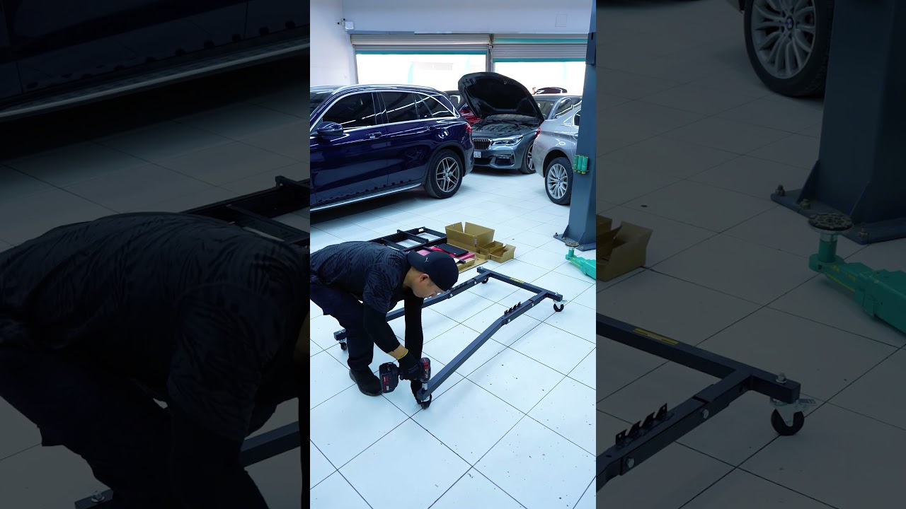Foldable Topside Automotive Engine Creeper
