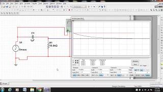 HIGH PASS R-C CIRCUIT -  STEP INPUT -  MULTISIM