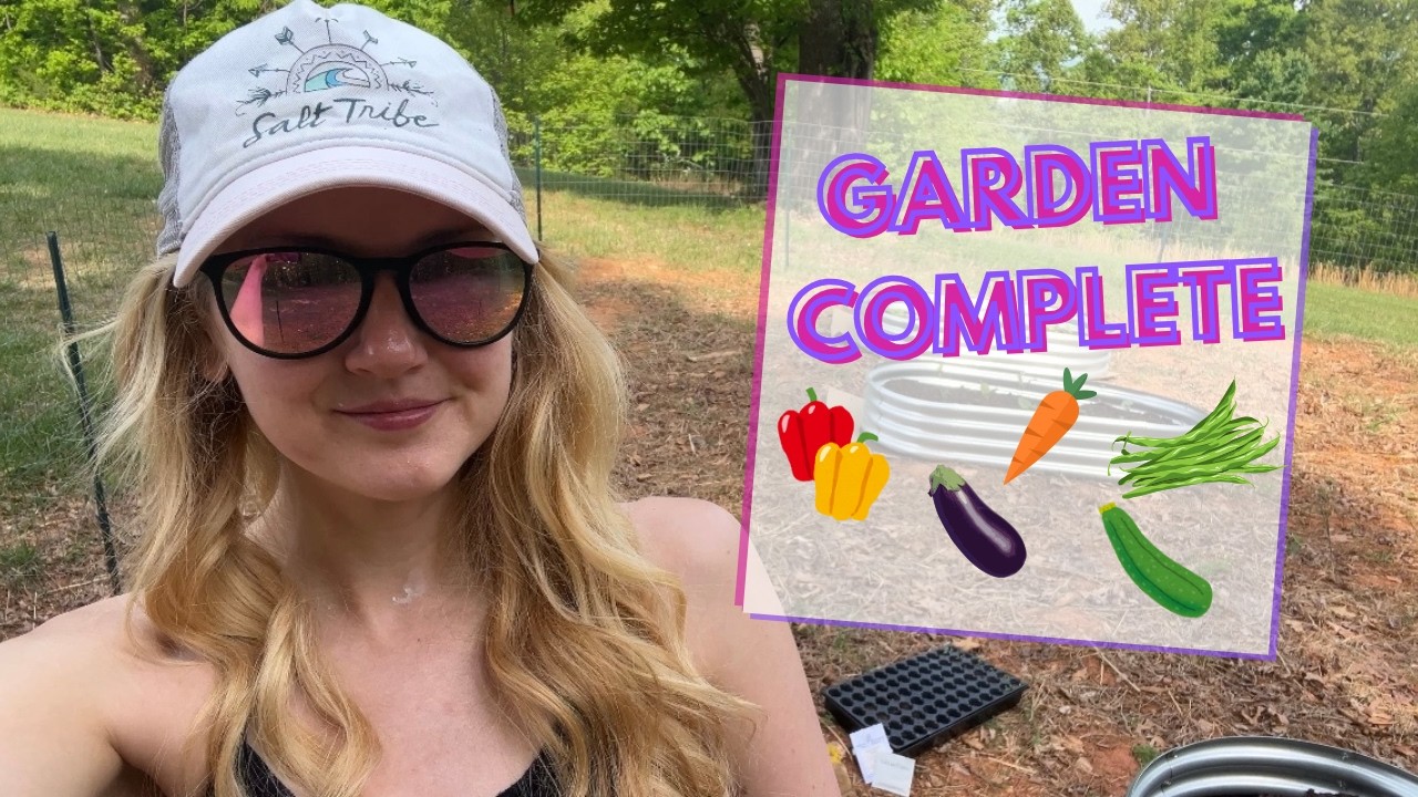 Planting My Final 2 Raised Beds! (Peppers, Eggplant, Kale & Carrots)