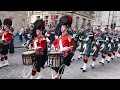 The Black Watch parade Edinburgh's Royal Mile [4K/UHD]