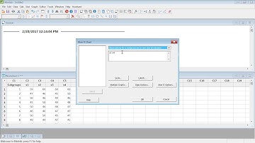 Variable Control Charts in MINITAB