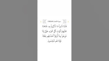 سورة الأنعام ٤٤
