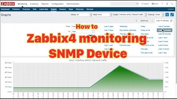 Zabbix4 How to monitoring SNMP Devices