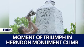 Video shows moment of victory in Herndon Monument climb