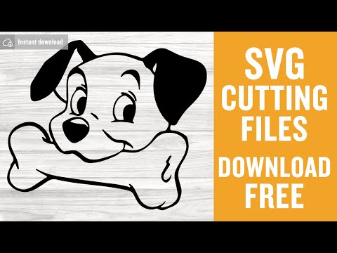 101 Dalmatians Outline Svg Cutting Files for Silhouette Cameo Instant Download