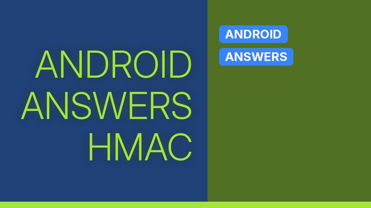 How to make HMAC SHA256 with SECRET KEY in Android Java Based? - YouTube
