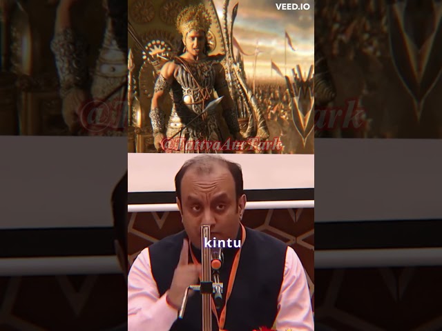 Power of Karn💪 🚩कर्ण के बारे मैं ये क्या बोले Sudhanshu Trivedi 😲 #shorts #mahabharat #hinduism🕉️ class=