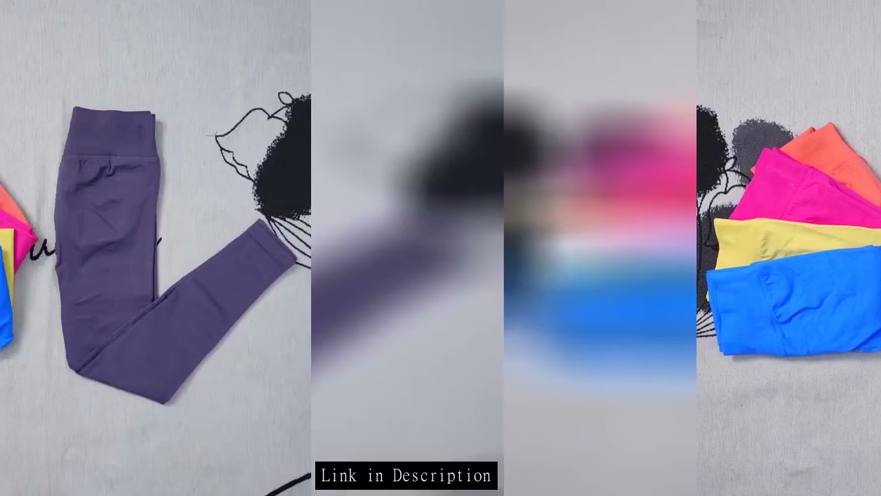 DF Impact Leggings Women'S Low Waist Butt Lifting Yoga Pants Seamless Tummy Control Fitness Workout