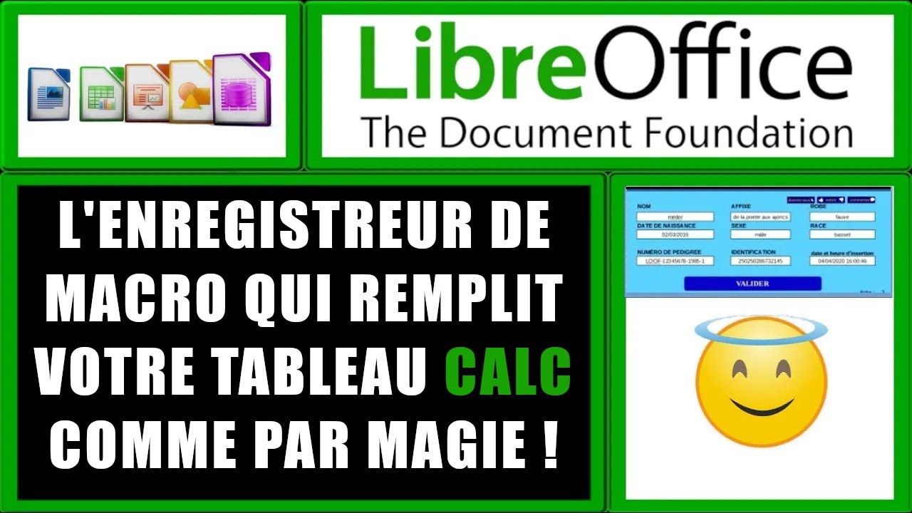 Enregistreur de macro pour Calc de LibreOffice insertion automatique de donnes dans un tableau