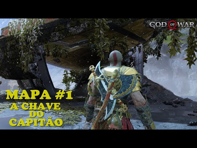 God of War - A CHAVE DO CAPITAO  Localizaçao - Todos os Mapas do Tesouro 