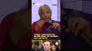 ‘India contributes 17 pc to global GDP growth’: Nirmala Sitharaman cites IMF data | #shorts