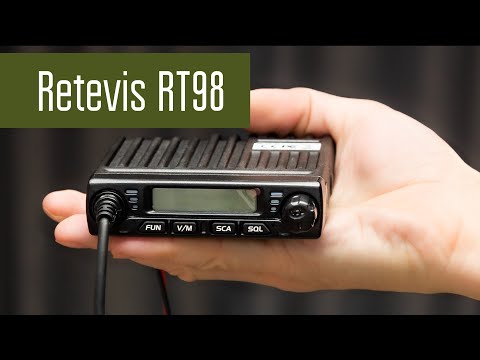 Retevis RT98 миниатюрная автомобильная радиостанция. Вскрытие, проверка в полях, измерение мощности.